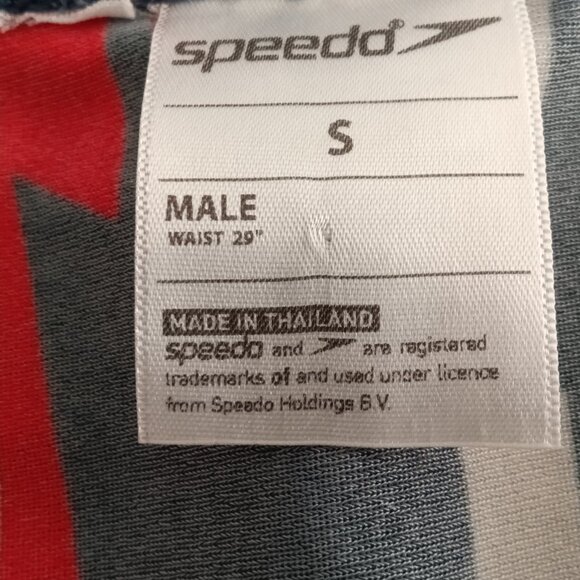 1" SPEEDO SWIM BRIEF, BLACK/RED/WHITE SIZE "S" (29"-30") (Pre-Owned) (*) - Picture 5 of 8